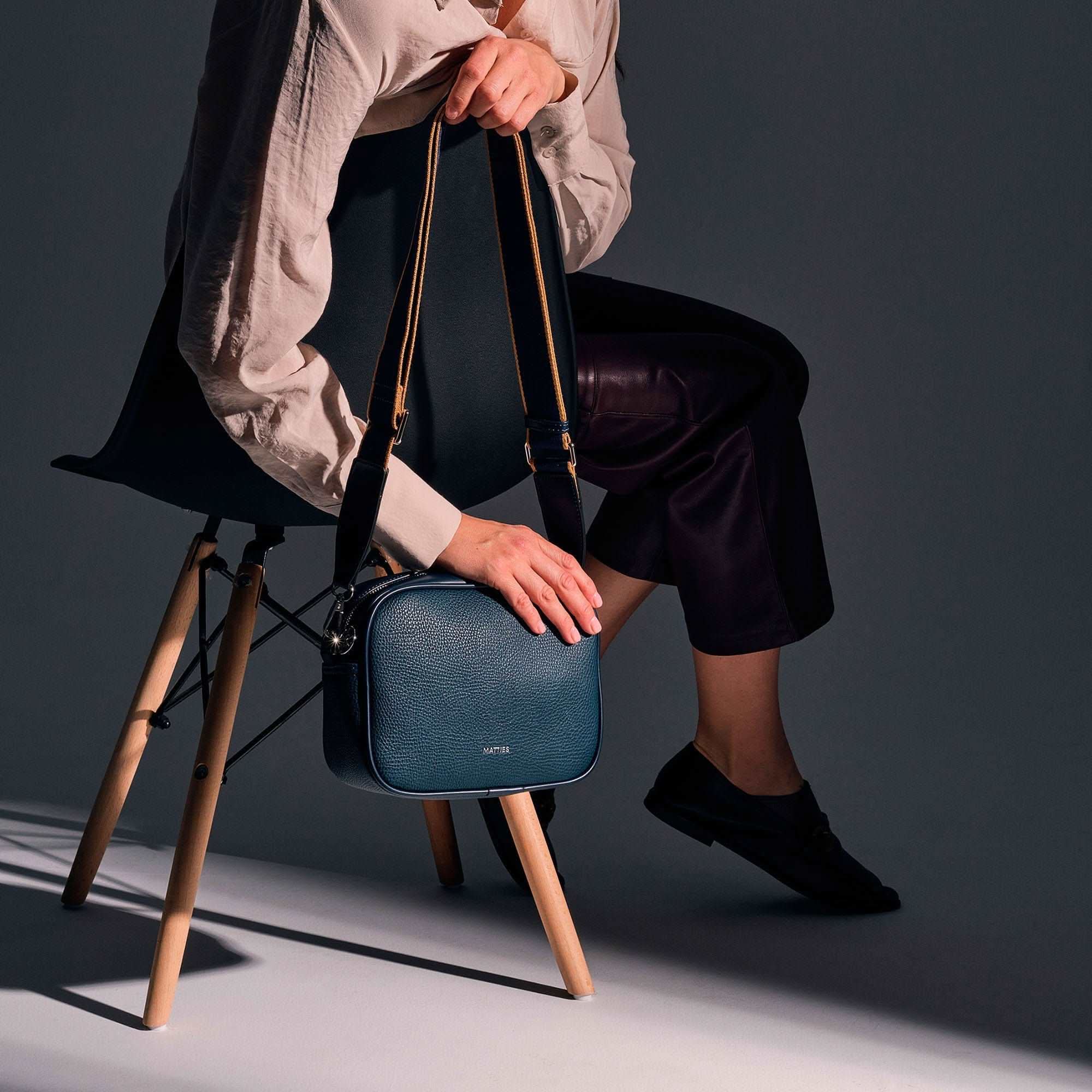 Bandolera pequeña Matties Eivissa Azul - Imagen 3