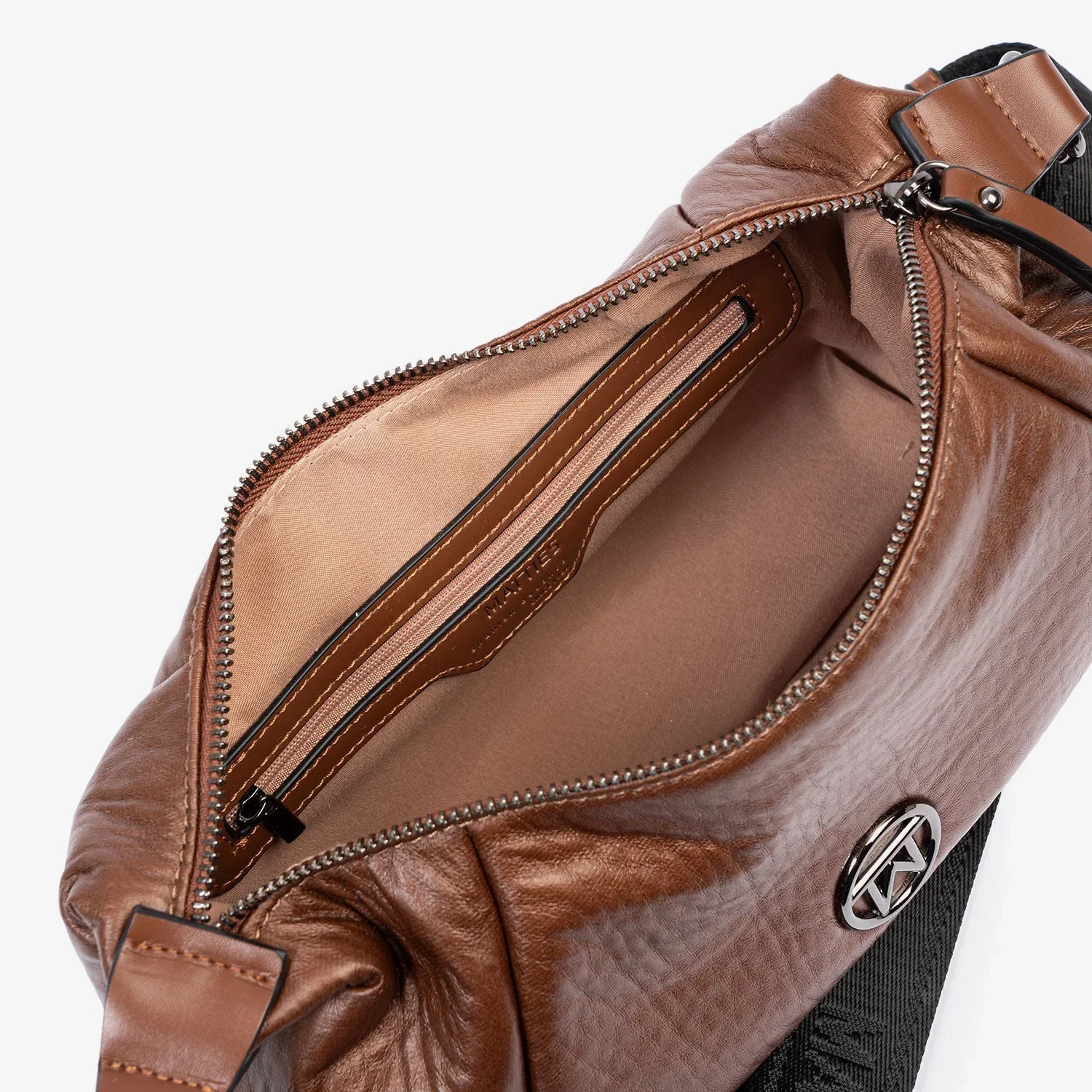 Bolso Bandolera Matties Velvet Marrón - Imagen 3