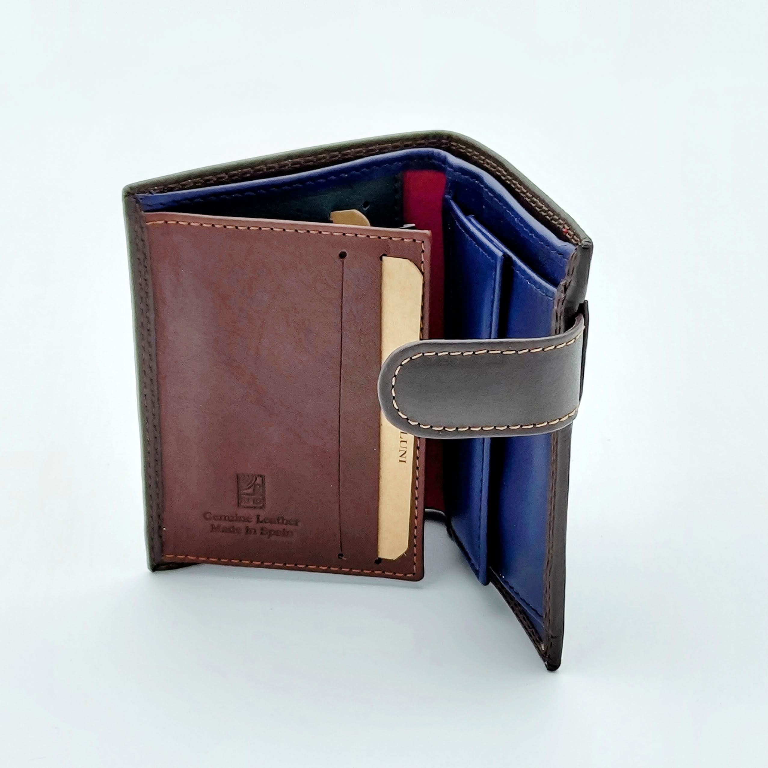 Pack Colonia + Cartera de Piel con monedero Titto Bluni Marrón - Imagen 6