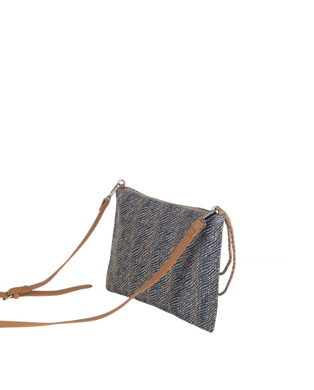 Cartera asa de mano y Bandolera extraíble Kbas color Azul - Imagen 3