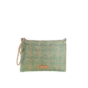 Cartera asa de mano y Bandolera extraíble Kbas color Verde