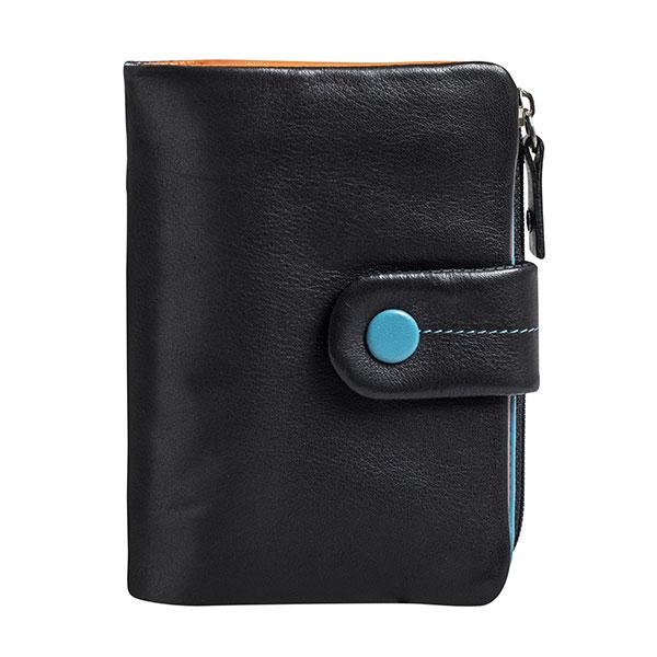 Billetero pequeño de Piel (12x9cm) monedero de cremallera Matties Multicolour