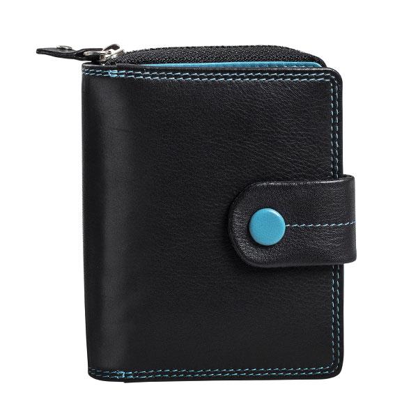 Billetero pequeño de Piel (10,5x9cm) monedero de cremallera Matties Multicolour - Imagen 2