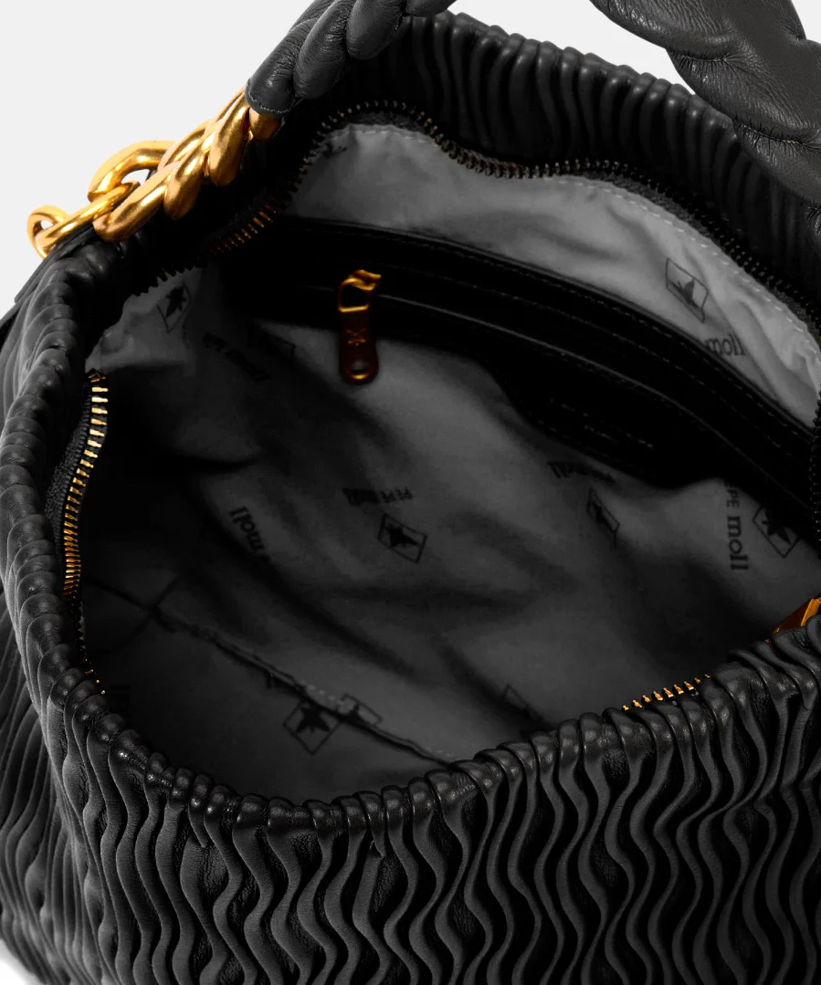 Bolso de Hombro Pepe Moll Amalia Negro - Imagen 5