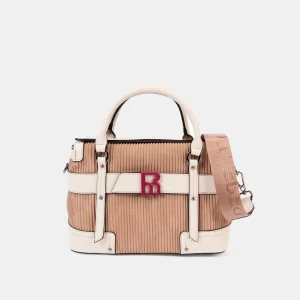 Bolso de Mano con Bandolera Pepe Moll Elena Beige