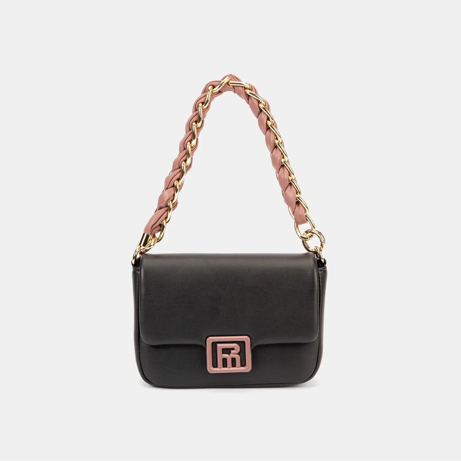 Bolso de Hombro con Bandolera Pepe Moll Clhara Negro