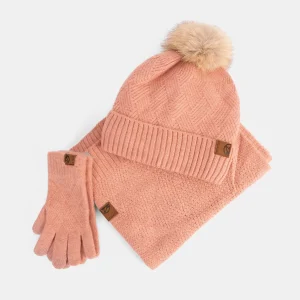 Pack Gorro, Guantes y Bufanda Pepe Moll Rosa