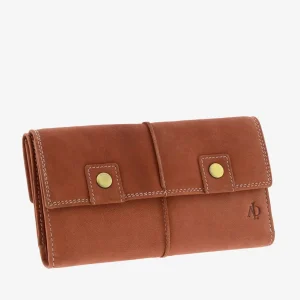 Billetero de Piel (18 X 10cm) monedero de clic Adapell Shima Picante