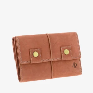 Billetero de Piel (14 X 9,5cm) monedero de clic Adapell Shima Picante