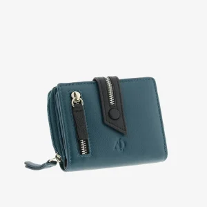 Billetero de Piel (10 X 9cm) monedero de cremallera Adapell Nayeli Storm