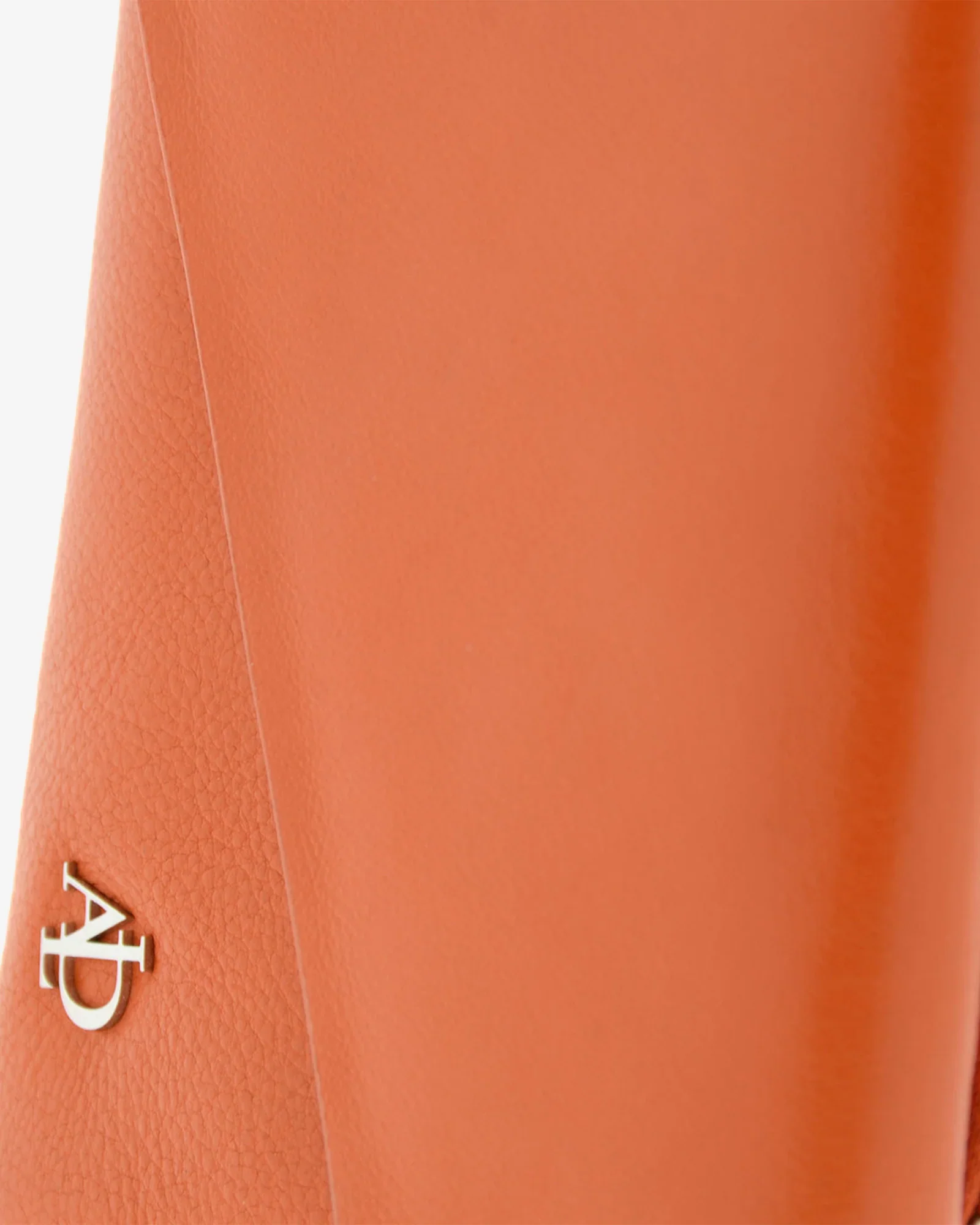 Billetero de Piel (14,5 X 9cm) monedero de cremallera Adapell Asimetric Mandarina - Imagen 6