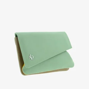 Monedero de Piel (9 X 13cm) Adapell Asimetric Aguamarina