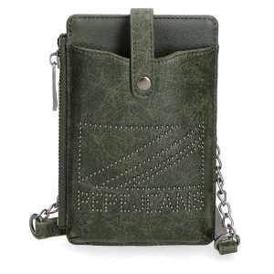 Bandolera porta móvil Pepe Jeans Donna Verde Oliva