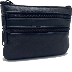 Monedero de Piel Fabricado en España Color Negro