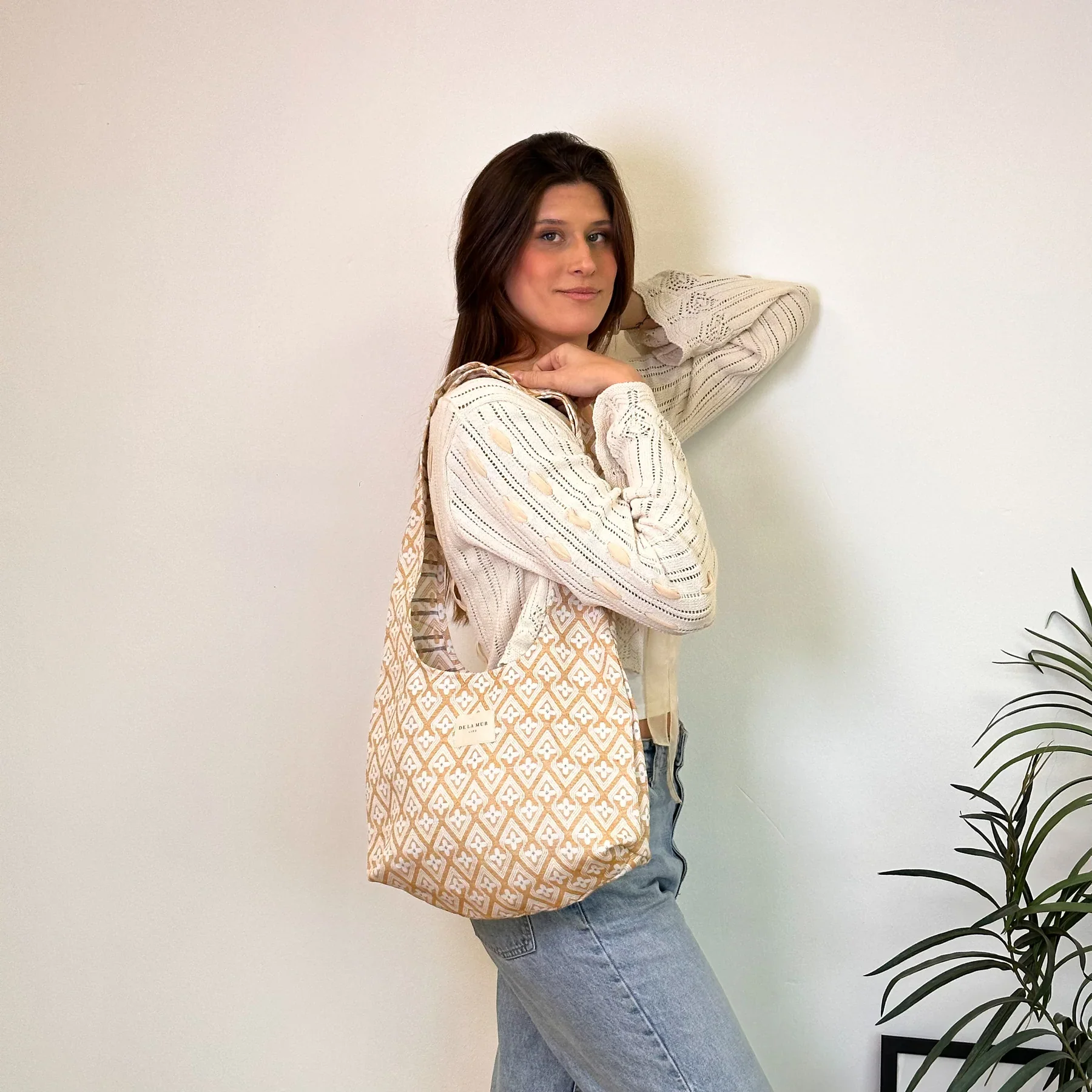 Bolsa de tela Ovalada DeLaMurLine Raxo - Imagen 4