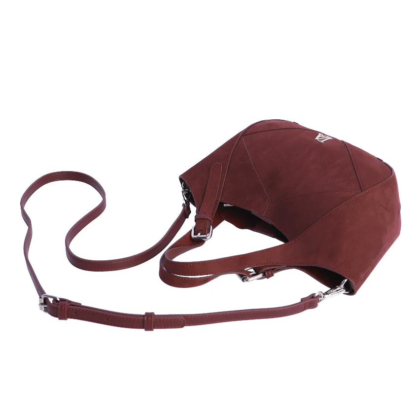 Bolso de mano con Bandolera Don Algodón Urbana Chic Burdeos - Imagen 6