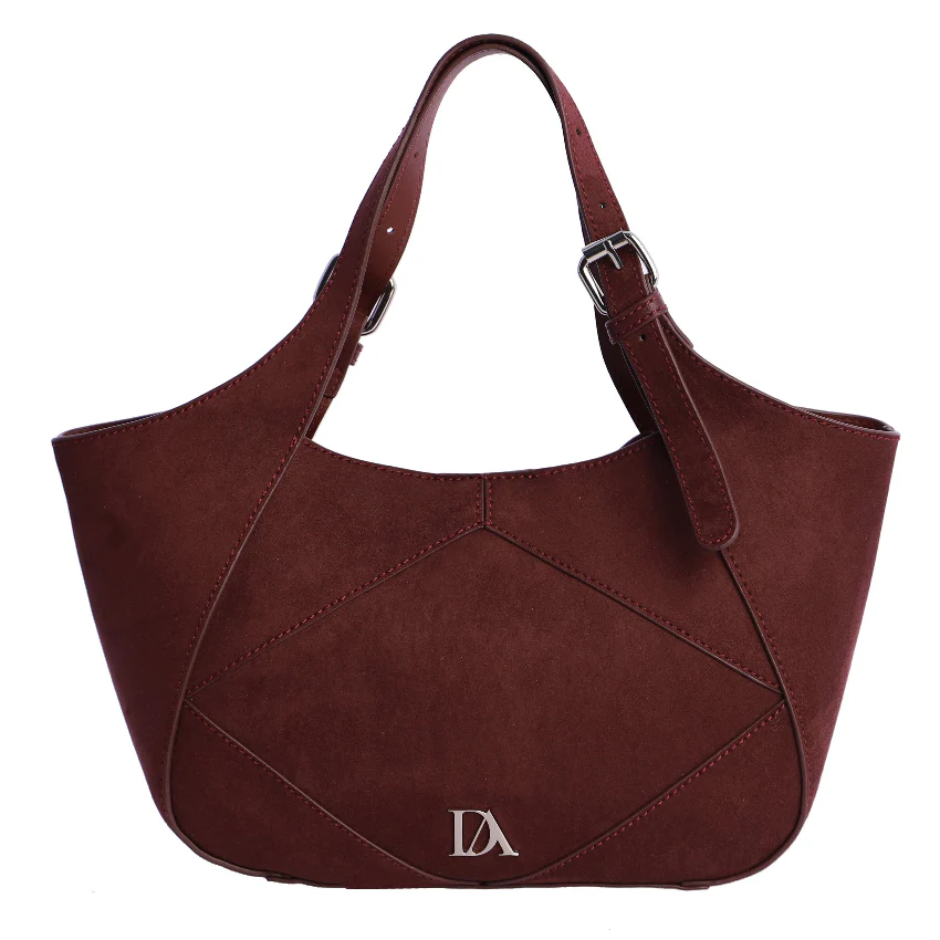 Bolso de mano con Bandolera Don Algodón Urbana Chic Burdeos - Imagen 2