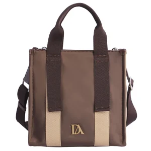 Bolso de mano con Bandolera Don Algodón Esencia Marrón