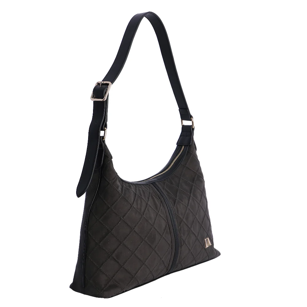 Bolso de Hombro bandolera Don Algodón Suede Negro - Imagen 3