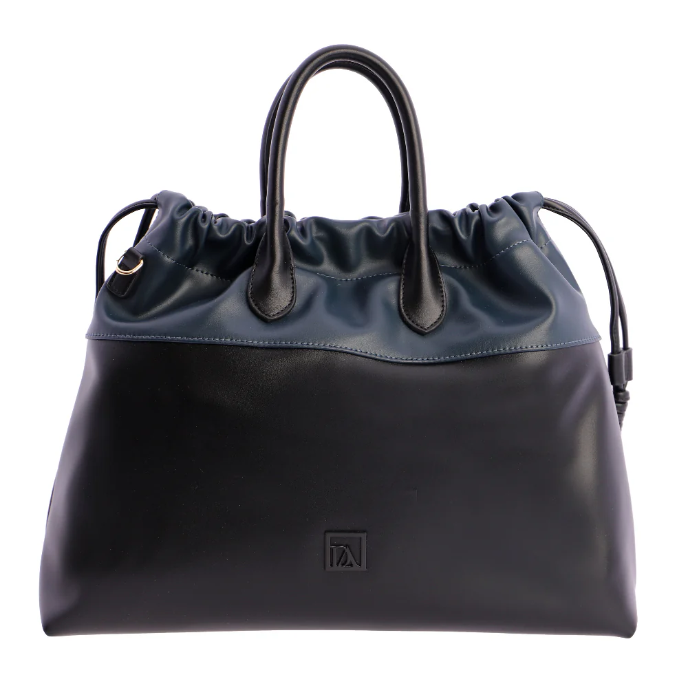 Bolso de mano con Bandolera Don Algodón Bicolor Negro - Imagen 2