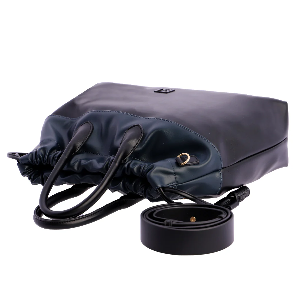 Bolso de mano con Bandolera Don Algodón Bicolor Negro - Imagen 6