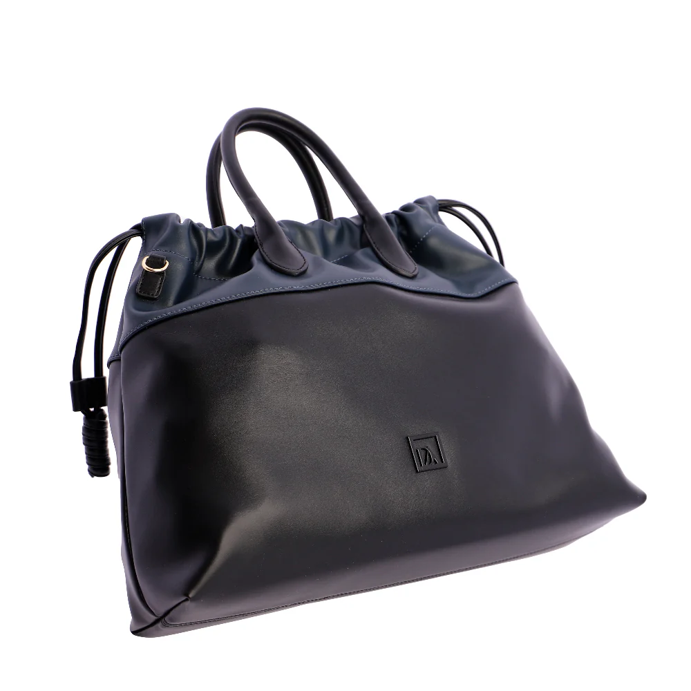 Bolso de mano con Bandolera Don Algodón Bicolor Negro - Imagen 8