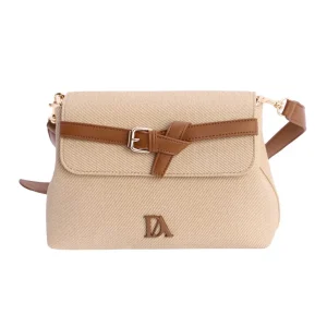 Bolso Bandolera hebilla solapa Don Algodón Camel