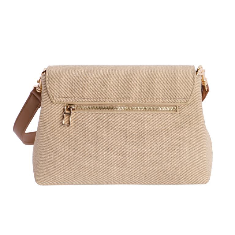 Bolso Bandolera hebilla solapa Don Algodón Camel - Imagen 4