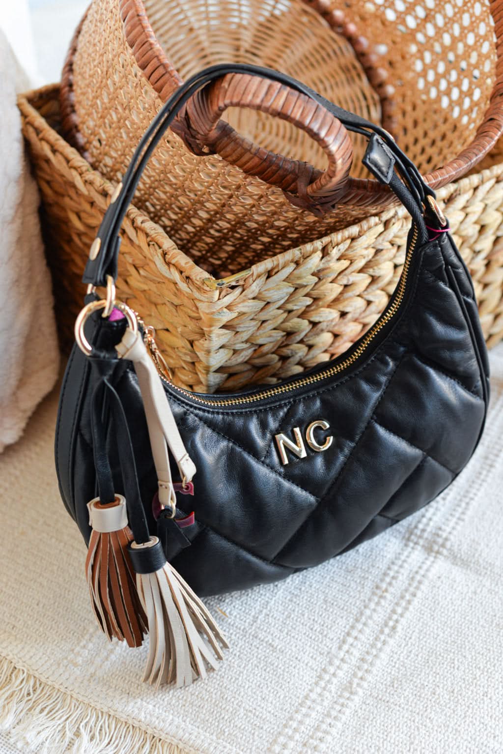 Bolso Gondola P.Vegana acolchada Noco Negro - Imagen 3