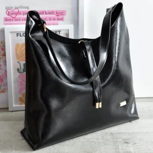 Hobo grande efecto piel Noco Negro