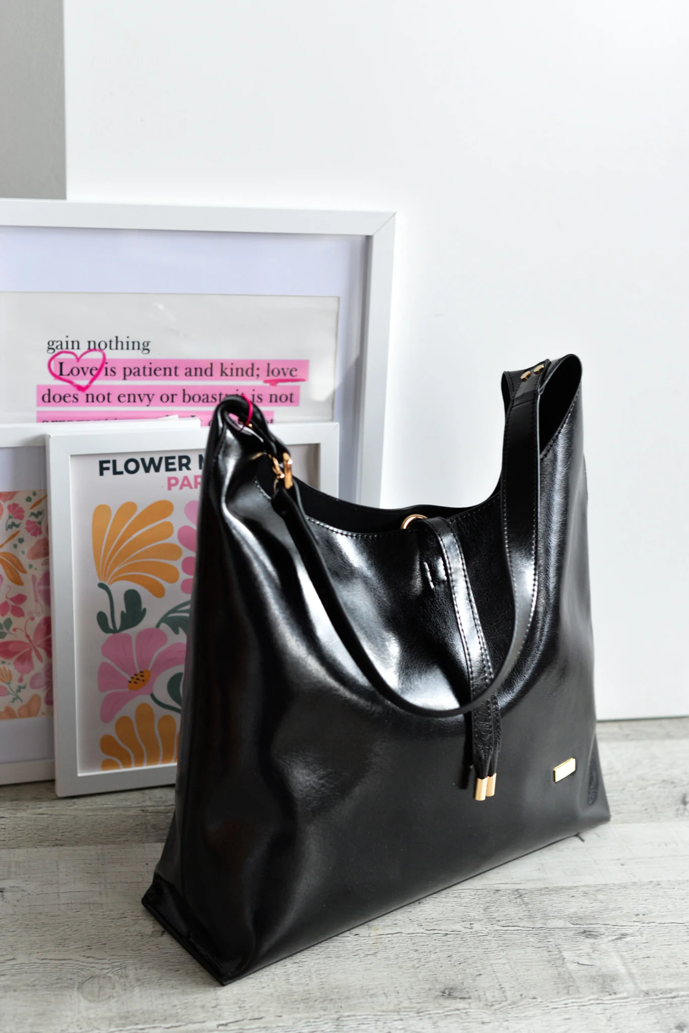 Hobo grande efecto piel Noco Negro - Imagen 3