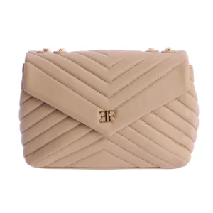 Bolso de hombro solapa Eferri Valeria Beige