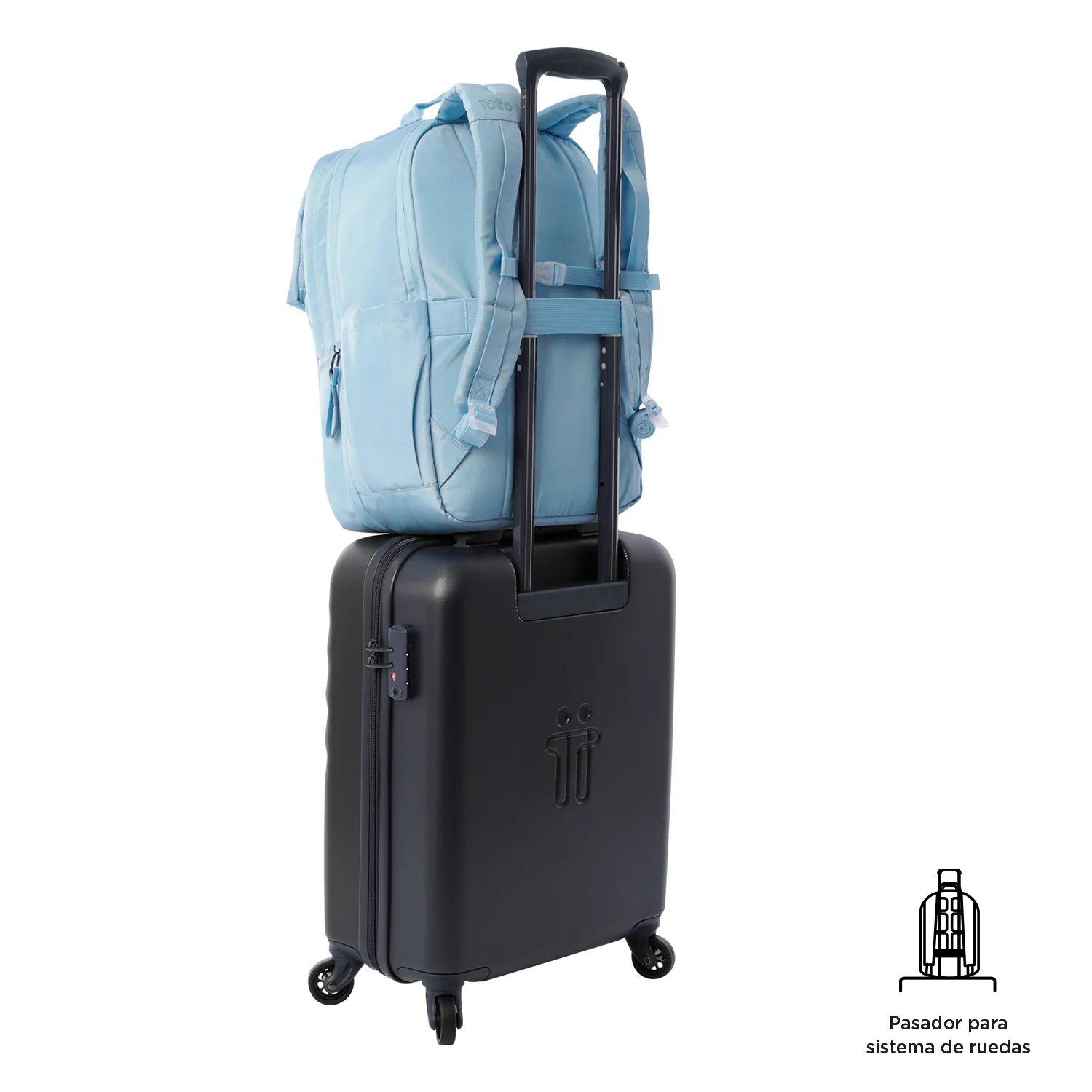 Mochila Porta Ordenador 16" Totto Elan Travel - Angel Falls - Imagen 8