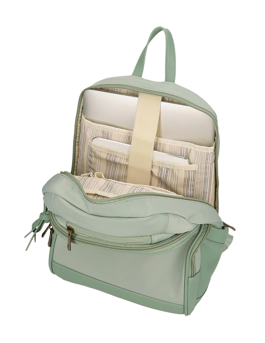 Mochila adap. porta ordenador 37cm 2C. Pepe Jeans Morgan Verde - Imagen 5