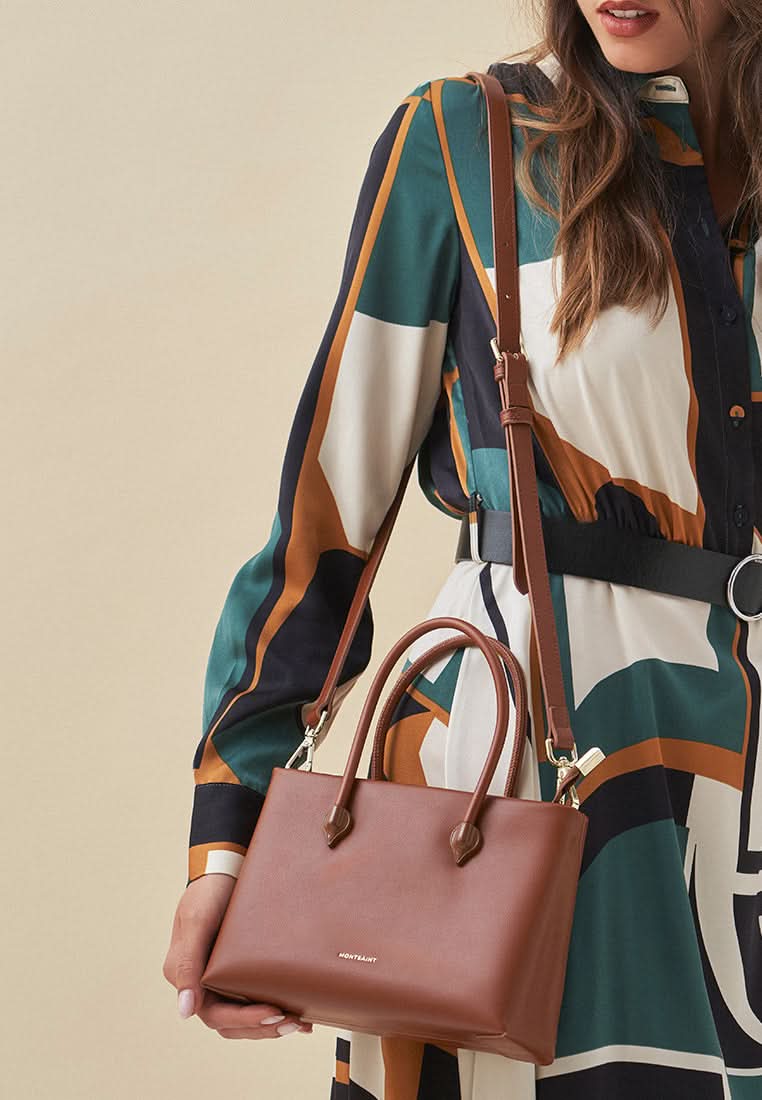 Bolso bandolera Montsaint Iconic Camel - Imagen 4