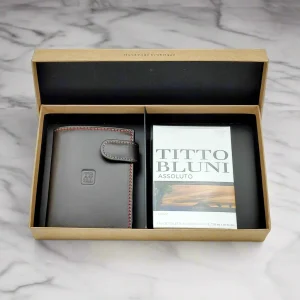 Pack Colonia + Cartera de Piel con monedero Titto Bluni Marrón