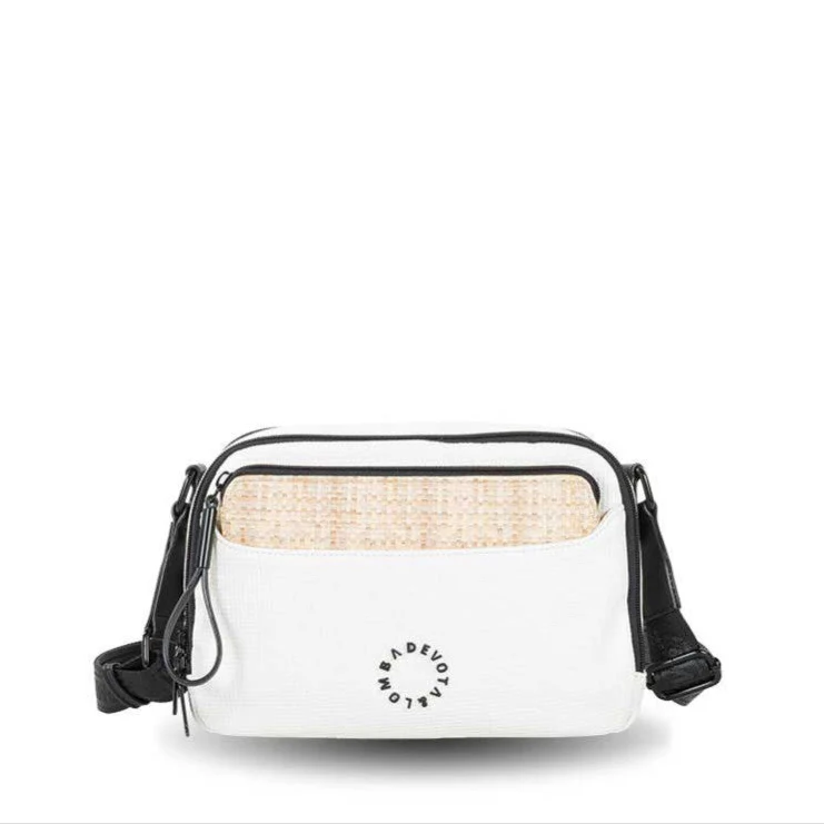 Bandolera Devota & Lomba Plot color Blanco roto