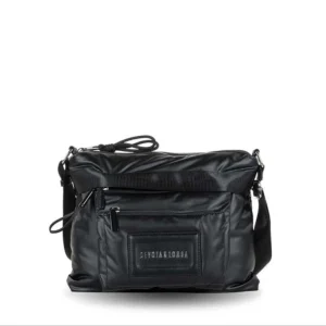 Bandolera mediana doble compartimento Devota & Lomba Sunrise Negro