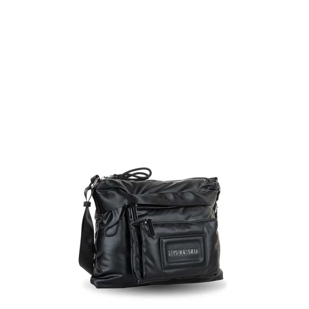 Bandolera mediana doble compartimento Devota & Lomba Sunrise Negro - Imagen 3