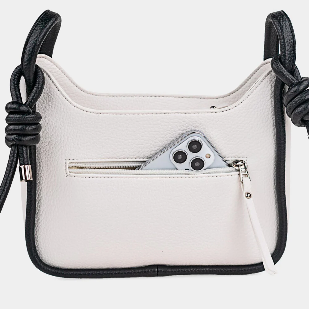 Bolso Bandolera Lois Duluth Blanco/Negro - Imagen 4