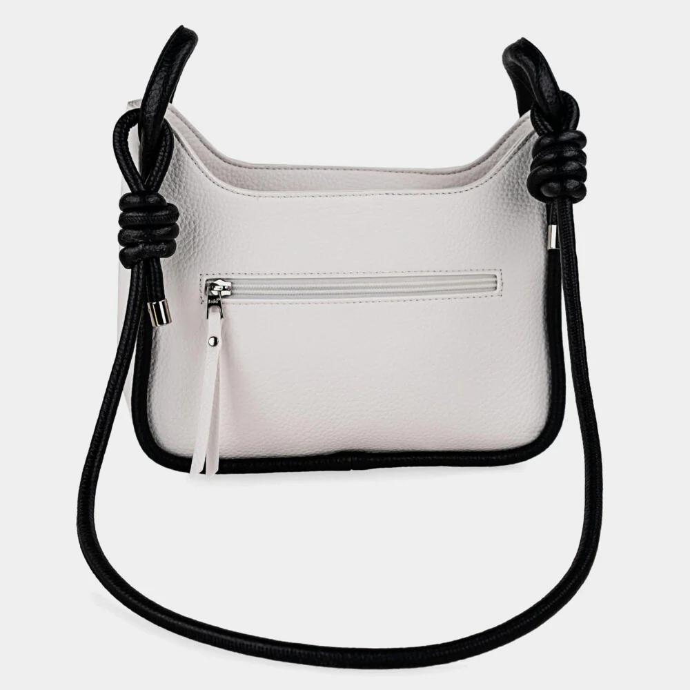 Bolso Bandolera Lois Duluth Blanco/Negro - Imagen 5