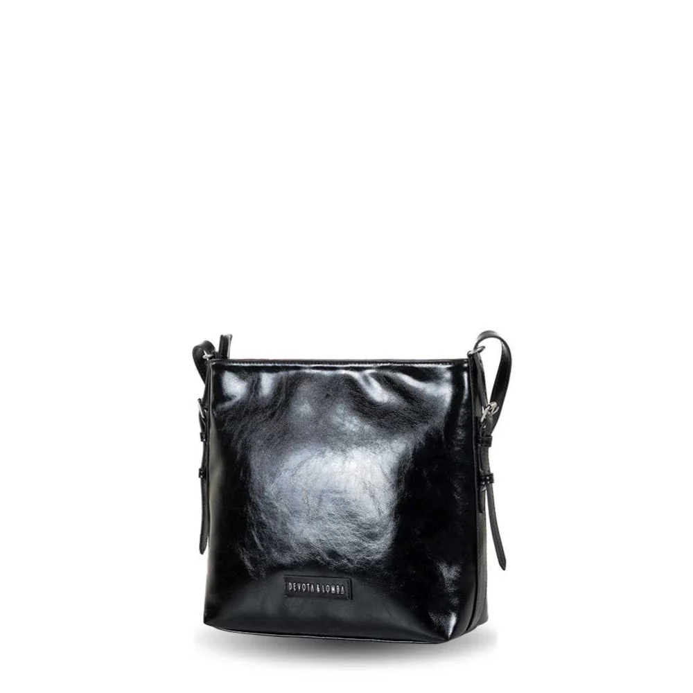Bolso con Bandolera Devota & Lomba Sleek Negro - Imagen 5