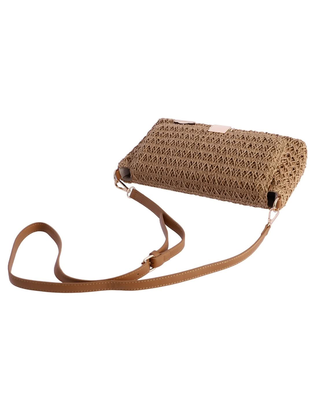 Bolso Bandolera Don Algodón Lydia Rafia - Imagen 5