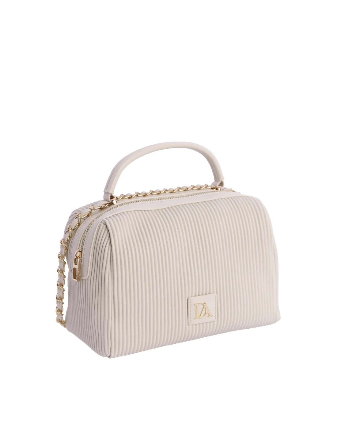 Bolso de Mano con Bandolera Don Algodón Noemi Marfil - Imagen 3