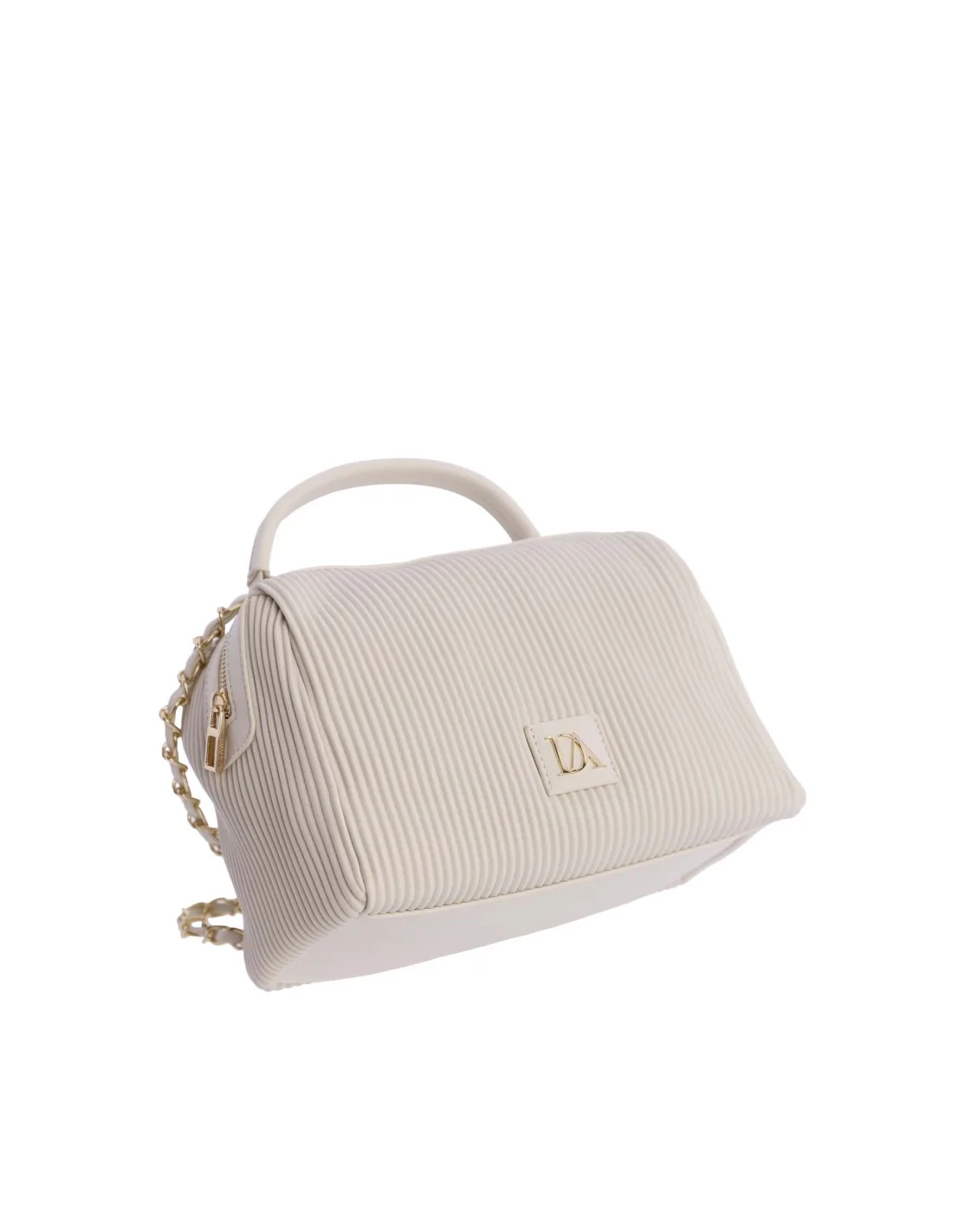 Bolso de Mano con Bandolera Don Algodón Noemi Marfil - Imagen 6