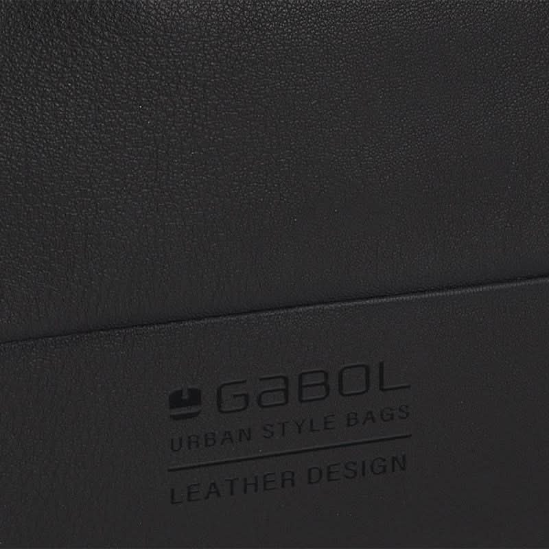 Bolso Bandolera mediano de Piel Gabol Dharma Negro - Imagen 9