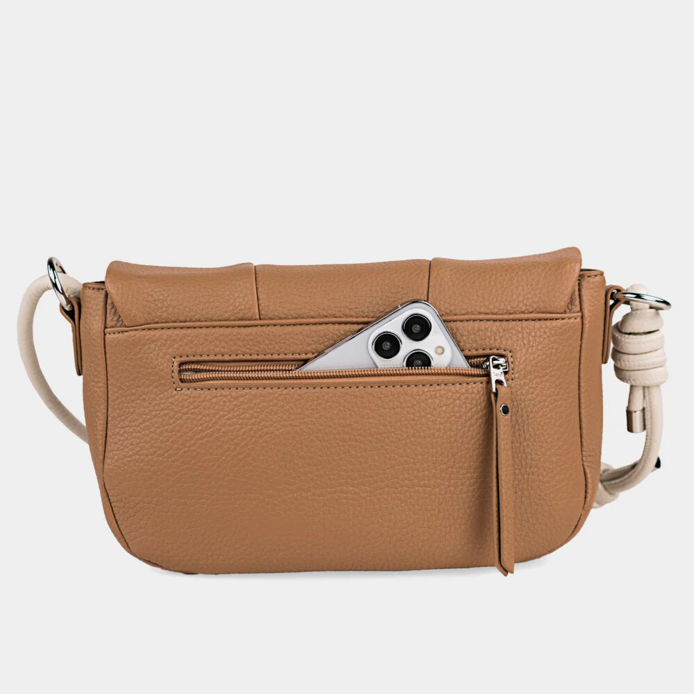 Bolso Bandolera solapa Lois Duluth Camel - Imagen 3