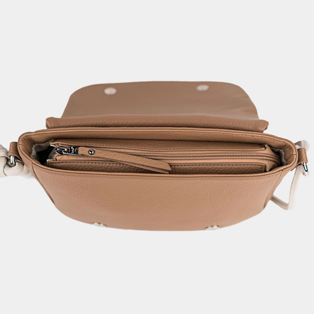 Bolso Bandolera solapa Lois Duluth Camel - Imagen 6