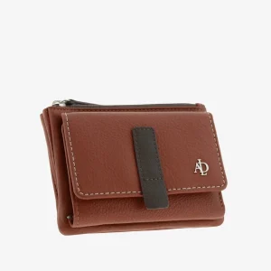 Billetero de Piel (13 X 9cm) monedero de cremallera Adapell Affinita Chili