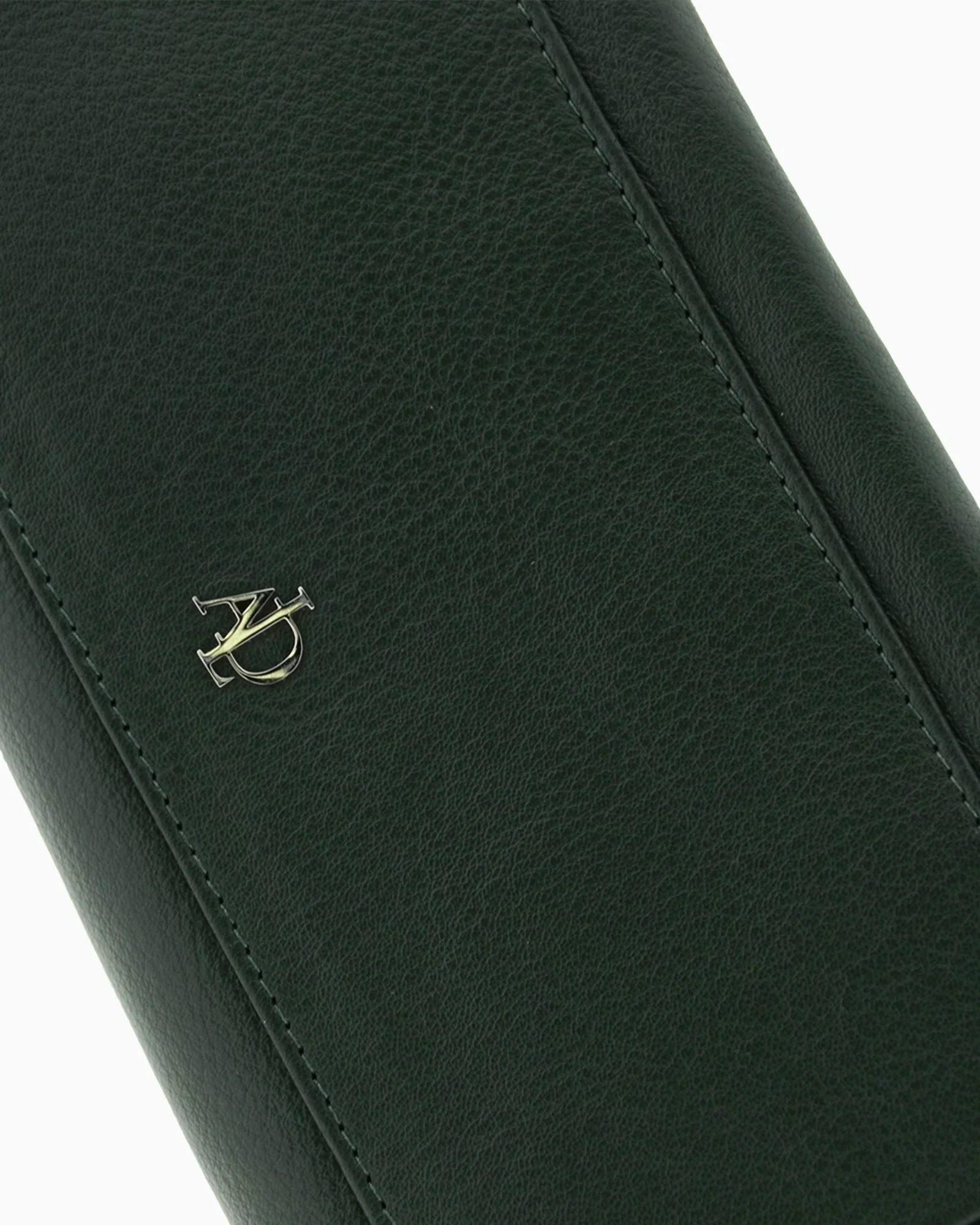 Billetero de Piel (20 X 10cm) de cremallera Adapell Lettera Verde - Imagen 4